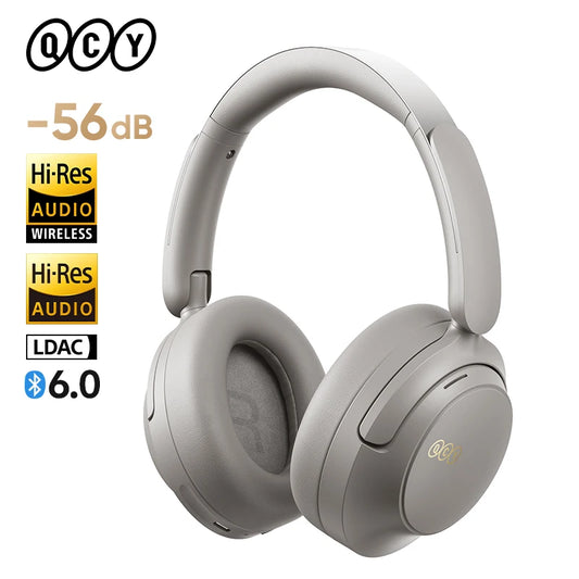 QCY H3S Over Ear Headphone Hi-Res LDAC Spatial Sound Headset H3S -56dB Adaptive ANC Wireless Earphone Bluetooth 6.0 102Hrs